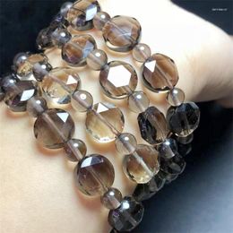 Strand Natural Smoky Quartz Hexagram Bracelet Bangle Crystal Healing Energy Stone Fashion Jewellery Gemstone Gift 1pcs