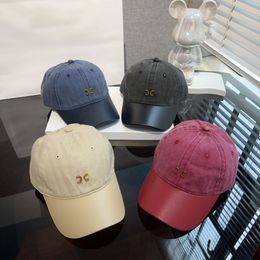 Men's Sports Style Designer Ball cap Women's hat Candy Colour Metal Letter Embroidery Adjustable Size casquette