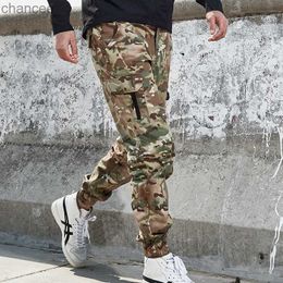 Spring Autumn Casual Pants Trousers Men Camouflage Military Tactical Cargo Fashion Wear-resistant Breathable Jogger S-XXLLF20230824.