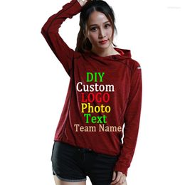Women's Hoodies Custom LOGO Autumn And Winter Long-Sleeved T-Shirt Thin Breathable Fitness Training Sports Hoodie