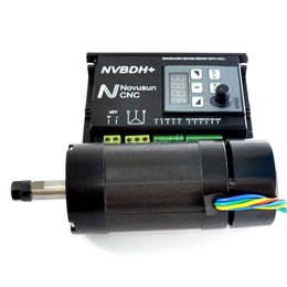 DC Motor Air Cooled Spindle Brushless ER8 Brushless Motor Driver NVBDH+With Hall For CNC Router Machine