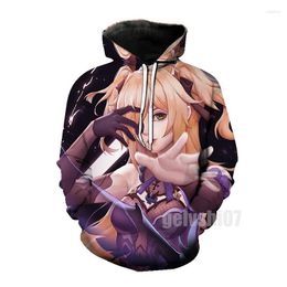 Women's Hoodies Anime Genshin Impact Xiao KLEE 3D Printed Sweatshirts Men Women Hoodie Streetwear Oversized Harajuku Boys Girls Kpop Clothes