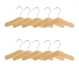 Hangers Wooden Baby Kids Notched Shoulder Design For Children Clothes Decoration Hanger 10 Pack Small