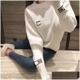 Women'S Sweaters Designer Sweater Men Women Jumper Embroidery Print Knitted Classic Knitwear Autumn Winter Keep Warm Jumpers Mens Desi Dhmto