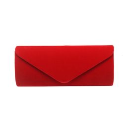 Evening Bags High Quality Velvet Envelope Lady Woman Female Girl Simple Design Elegant Clutch Bag For Women 2023 230823