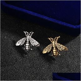 Pins Brooches Retro Bees Pins For Men Cors Brooch Animal Suit Collar Pin Buckle Domineering Bee Drop Delivery Jewelry Otprm