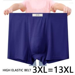 Underpants Men's High-waisted King-size Boxer Briefs Cotton Modal 13xl 8xl 11xl Plus Oversized Boxers Are Comfortable And Breathable