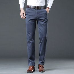 Men's Jeans Top Brand Comfort Straight Denim Pants Business Casual Elastic Male High Quality Trousers 230824