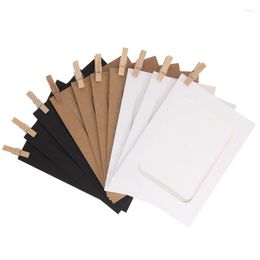 Frames 1-5PCS Po Frame For Picture Wooden Clip Paper Holder Wedding Wall Decor Graduation Party Booth