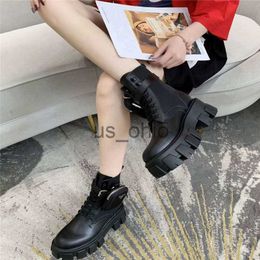 Boots Designers Women Boots High Quality Letter Printing Chunky Heel Shoes Matte Bright Leather Classic Style Boots Small Pocket Ship With Box 3540 J230825