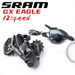 Bike Derailleurs SRAM GX EAGLE 1X12S 12 Speed MTB Bicycle Mountain Groupset Kit Shifter Lever Trigger Right Side Rear Derailleur Black 230825