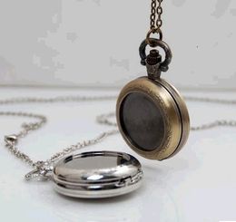 Pocket Watches Vintage Style bronze silver DIY pocket watch pendant wholesale free-map pocket watch good quality wholesale 230825