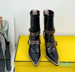 Pointed Toes Booties Luxury Designers Shoe For Women Factory Footwear