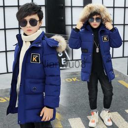 Down Coat New 2023 Kid Winter Jacket A Boy Park 12 Children's Clothing 13 Baby 14 Outerwear 15 Coats 9 Thick Cotton Thickening 30 Degrees x0825