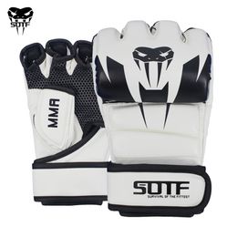 Sports Gloves SOTF white MMA Venomous snake Multicolor Boxing gloves Tiger Muay Thai muay thai boxing fight glove Sanda pads box 230824