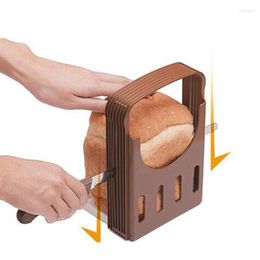 Baking Moulds Folding Bread Maker Slicer For Homemade Kitchen Appliance Gift With Crumb Catching Tray Loaf Cakes Tool