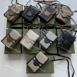 Unisex Luxury Shoulder Bag Classic Mini Phone Bags Small Purse Handbag Ladies Crossbody Bag Made of Various Materials PVC Denim Leather with Box Packaging 625615
