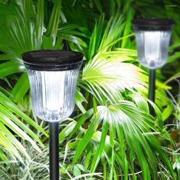 Clear Solar Ground Light With Pattern Multi-Purpose Decorative Lamp For Courtyard Garden