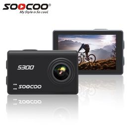 Weatherproof Cameras Original SOOCOO S300 Sports Camera Action Cam Ultra HD 1080P 4K 30fps Hi3559V100 IMX377 with WiFi Voice Control 2 35" Touch LCD 230825