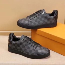 LUXEMBOURG Sneakers Casual Shoes Men's Flower embossed Rubber sole Fabric Ebony Canvas Black Butter Cotton Houndstooth Pattern Luxury man trainer 03