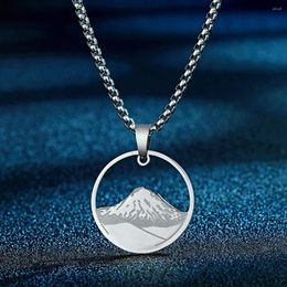 Pendant Necklaces Todorova Stainless Steel Ararat Necklace For Women Man Charm Mountain Hill Engagement Jewellery Gift