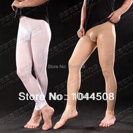 Men's Socks Mens Sexy Pantyhose Footless Velvet Thickening Male Fun Stockings Lingerie Underwear256p