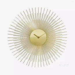 Wall Clocks Imported Countless Threads Of Sunlight Modern Metal Decorative Clock Decoration Living Room