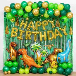 Dinosaur Birthday Party Decorations Balloons Arch Garland Kit for Dino Themed Kid's Party Shower Celebration HKD230825 HKD230825