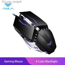 AULA S30 Gaming Mouse 7Button Programmable Metal Mouse for Gamer PC Laptop Q230825