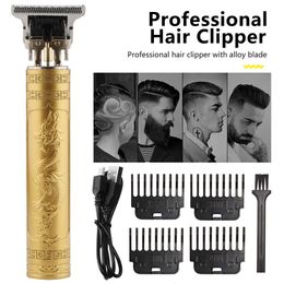 Electric Shavers Hair Clipper Electric Clippers Electric Men Retro T9 Style Buddha Head Carving Oil Head Trimmer 230824