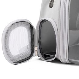 Mirrors Pet Cat Going Out Carrying Bag Space Capsule Backpack Cage Double Shoulder Transparent Breathable Waterproof Portable
