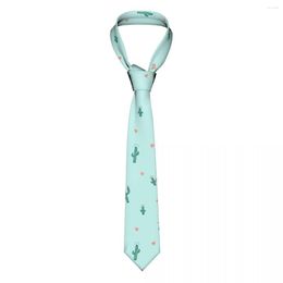 Bow Ties Cute Cactus And Hearts Tie For Men Women Necktie Clothing Accessories