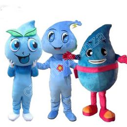 Cartoon Water Drop Mascot Costume Walking Halloween Suit Large Event Costume Suit Party dress Apparel Carnival costume