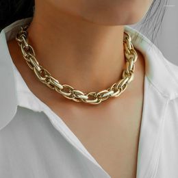 Chains Punk Big Thick Chain Choker Necklace For Women Men Hip Hop Street Night Club Clavicle Collares Jewelry Gifts Wholesale