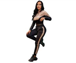 Designer Tracksuits Fall Winter Women Outfits Two Piece Sets Sweatsuits Long Sleeve Jacket And Pants Casual Sportswear Fitness Jogging suits Clothes
