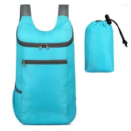 School Bags Wholesale Outdoor Folding Bag Gift Lightweight Waterproof Travel Fitness Sports Backpack Men And Women Printable