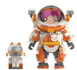 فضاء حرب دب الطوب Minifigure Minifigure Astrolenut Model Build Brick Building Builds Bearbricks Minifigs Toys for Kids شبه المنظور الهدية الميكانيكية الهدية