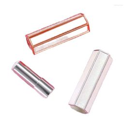 Storage Bottles Empty Six Sides Lipstick Tube 12.1mm Colorful Lip Plastic White Bottle Packaging Cosmetic Container 20pcs