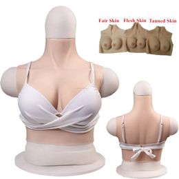 Breast Form Artificial Chest Sissy Crossdresser Tits Male Gay Transgender Fake Silicone Boobs Toy for Men Enlarge False Breastplate 230824