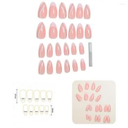 False Nails Nail Decoration Gel Fake With Instant Adhesion Sparkling Sequined Glitter Manicure Kit For Women