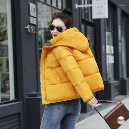 Women's Trench Coats Fad Arrival Winter Short Parka Women Solid Loose Jacket Plus Size Cotton Pdded Hooded Thick Outwear Chaquetas Mujer