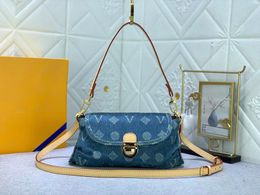 Shoulder Bag Designer Bag Luxury Handbag Women Clutch Bag Retro Purse Denim Fabric Bag Real Leather Handbags Old Flower Printed Lady Daily Bag Crossbody Bags