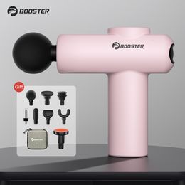 Massage Gun Booster V2 Portable Percussion Electric Massager for Neck Leg Compress Deep Tissue Pain Relief Body Fitness 230824