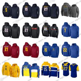 Özel DIY Özel Adam Sweatshirt Basketbol Hoodies Nikola Jamal Aaron Jokic Murray Gordon Michael Porter Zeke Nnaji Watson Spotlight Uygulama Pullover Hoodie