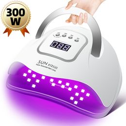 Nail Dryers 66LEDs Powerful UV LED Lamp For Nails 280W Dryer for Curing All Gel Polish With Motion Sensing Salon Equipment 230825