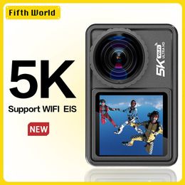 Weatherproof Cameras 2023 Action Camera 5K 4K 60FPS EIS Interchangeable Lens 48MP Zoom Electronic Stabiliser WiFi for Vlog 230825