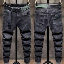 Men's Jeans 2023 Casual Men Business Straight Stretch Denim Pants Trousers Slim Fit Classic Cowboys Young Man