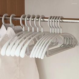 Hangers 2pc Wide-shoulder Hanger Semi-circle Without Trace Storage Plastic Non-slip Drying Rack Adult Clothes Household Support
