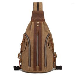 Backpack Sling Crossbody Daypack Multipurpose Zaino Canvas Bag Travel Shoulder Rucksack For Women Plecak Vintage Men Bagpack