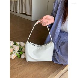 Wallets Women Elegant Shoulder Bags Retro Silver PU Leather Hobo Solid Colour Small Handbags Female Casual Purse Underarm Clutch Bag